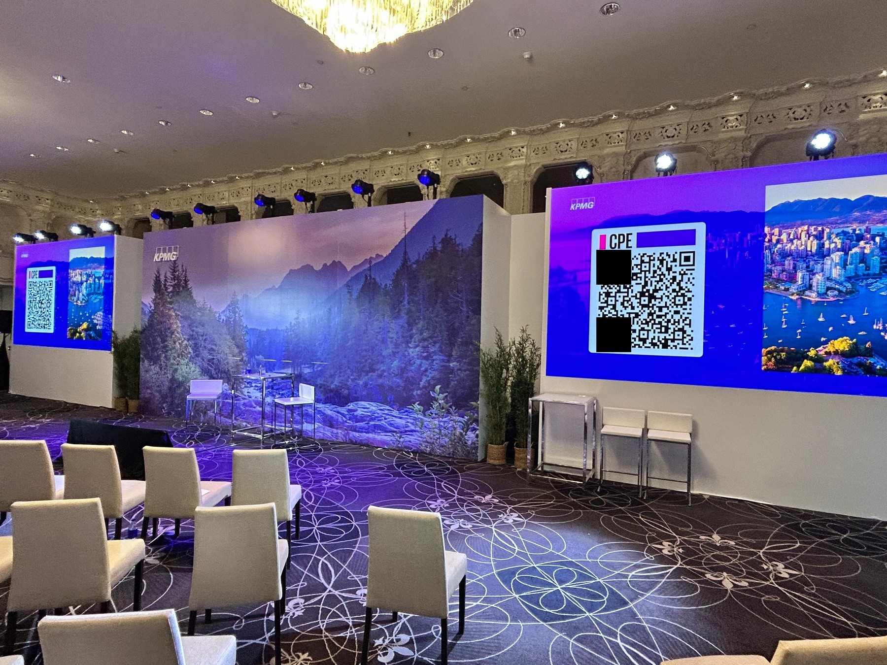 KPMG internal leadership summit stage production